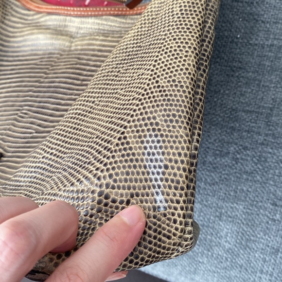 Dooney & Bourke Embossed Lizard Hobo Bag - Picture 8 of 10